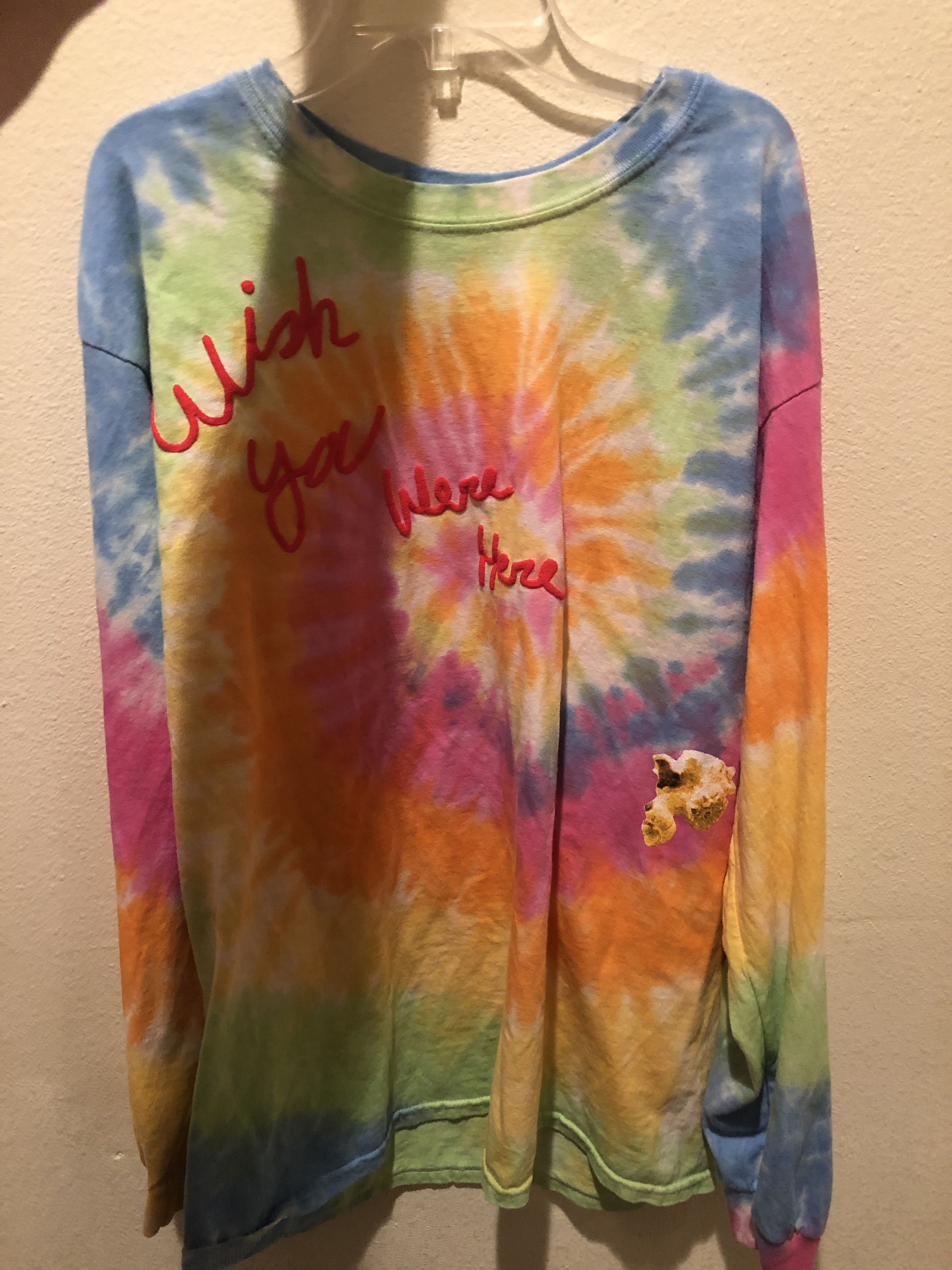 tie dye astroworld shirt long sleeve