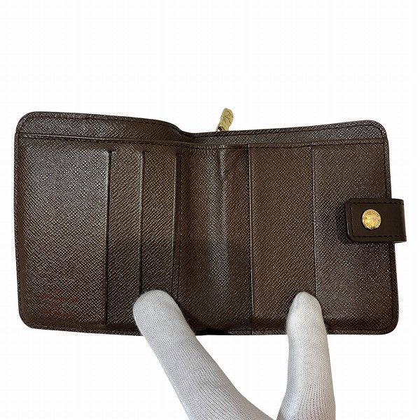 Louis Vuitton Louis Vuitton Louis Vuitton Compact Zip Damier Wallet Canvas Short Wallet N61668 DUTY FREE for USA Size ONE SIZE - 2 Thumbnail