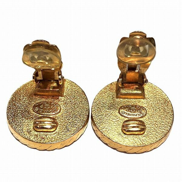 Chanel Chanel Chanel Coco Button Earrings Metal Earrings Size ONE SIZE - 3 Thumbnail