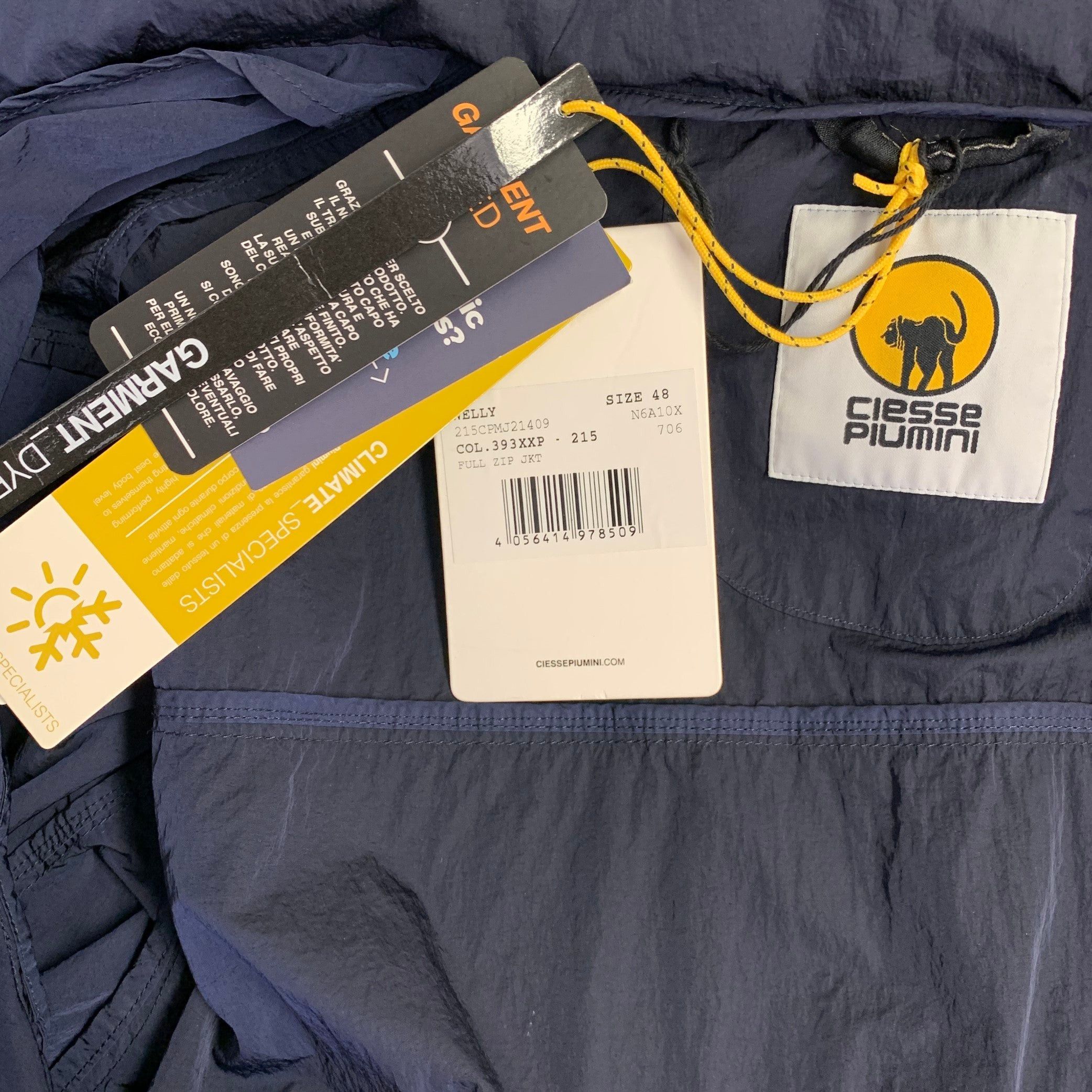 CLESSE PIUMINI S Navy Polyamide Windbreaker Jacket