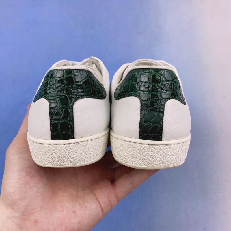 Gucci Gucci Ace Leather Low-Top Fashion Sneakers 0079 Size US 6.5 / EU 39-40 - 3 Thumbnail