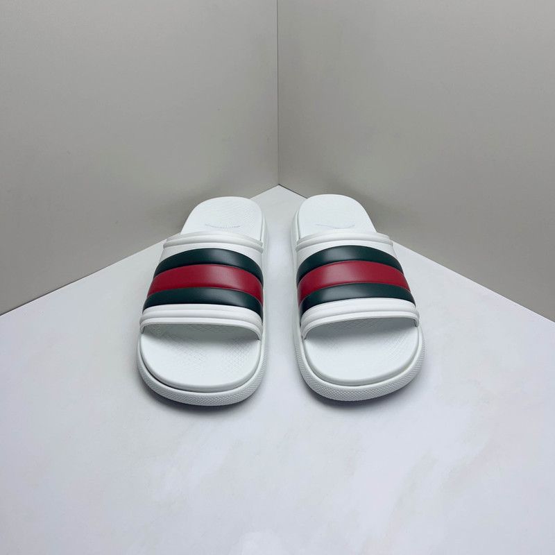 Gucci Gucci Comfortable White Slide Sandals for Men 0079 Size US 8.5 / EU 41-42 - 2 Thumbnail