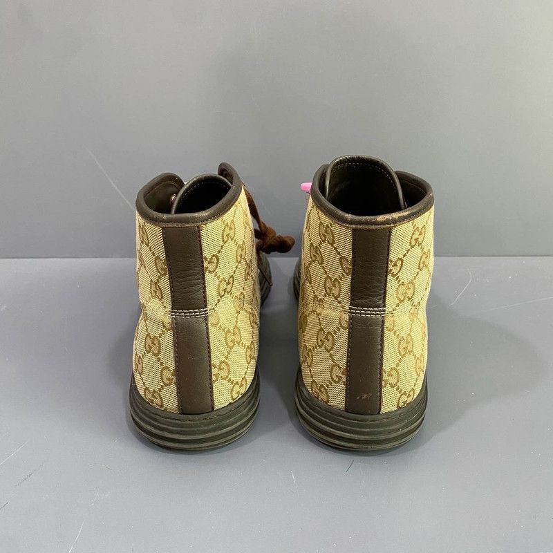 Gucci Gucci Brown High-Top Fashion Sneakers 0079 Size US 11 / EU 44 - 3 Thumbnail
