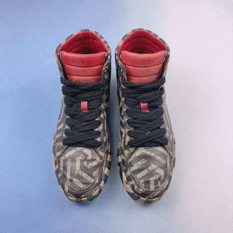 Gucci Gucci High-Top Fashion Sneakers for Men 0079 Size US 8 / EU 41 - 2 Thumbnail