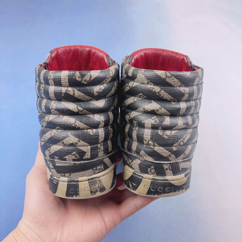 Gucci Gucci High-Top Fashion Sneakers for Men 0079 Size US 8 / EU 41 - 3 Thumbnail