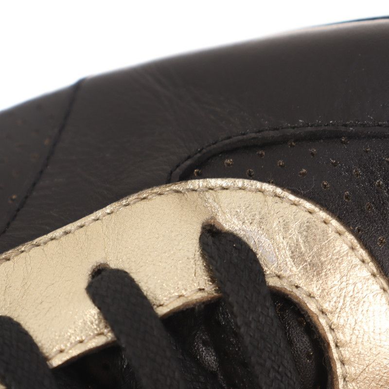 Gucci Gucci Leather Casual Sneakers in Black 0079 Size US 7.5 / EU 40-41 - 8 Thumbnail
