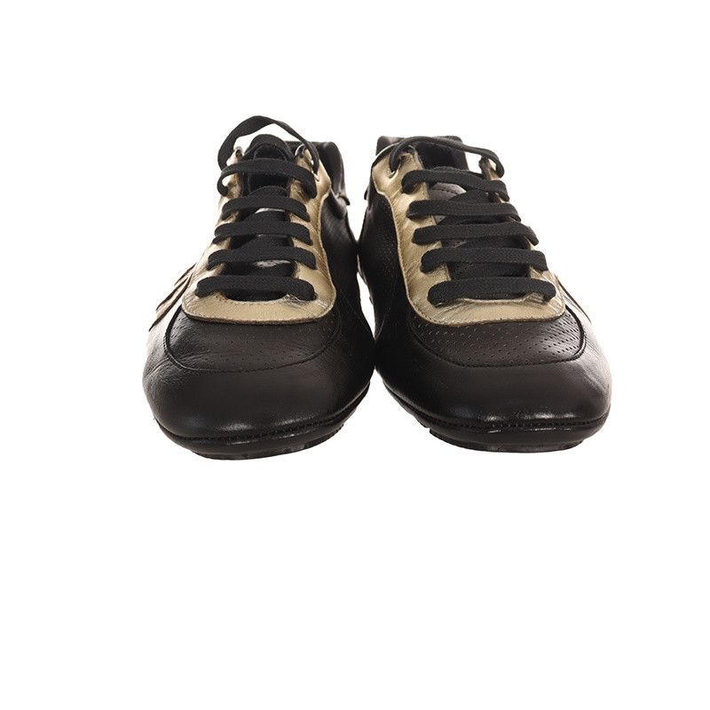 Gucci Gucci Leather Casual Sneakers in Black 0079 Size US 7.5 / EU 40-41 - 2 Thumbnail