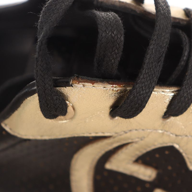 Gucci Gucci Leather Casual Sneakers in Black 0079 Size US 7.5 / EU 40-41 - 9 Thumbnail