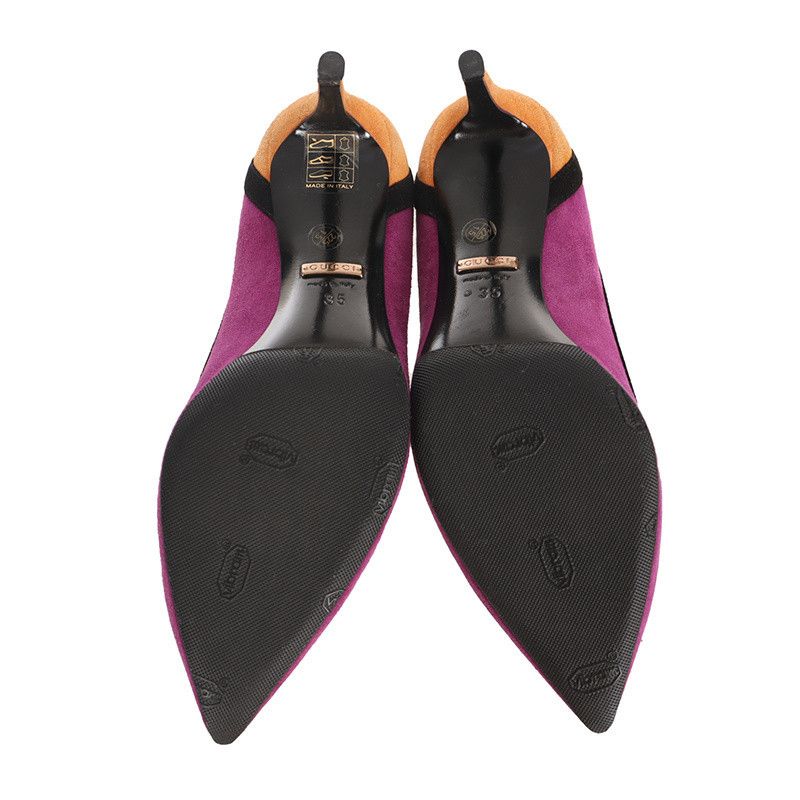 Gucci Gucci Pink Suede Pointed Toe High Heels 0079 Size US 5.5 / EU 38 - 6 Thumbnail