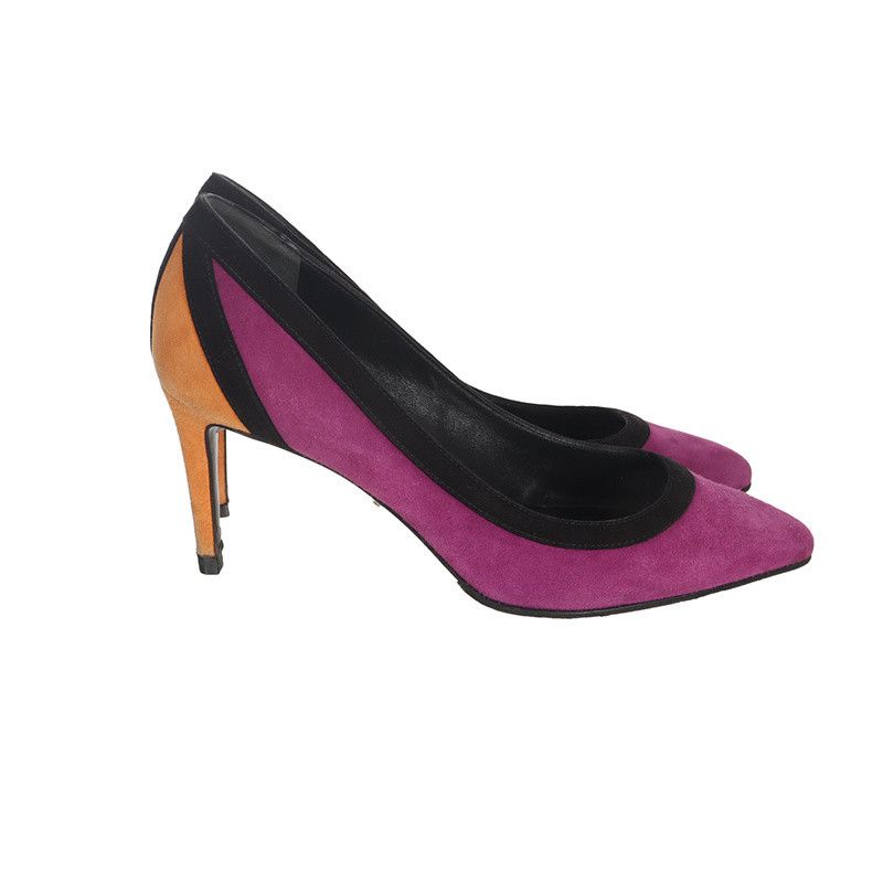 Gucci Gucci Pink Suede Pointed Toe High Heels 0079 Size US 5.5 / EU 38 - 3 Thumbnail