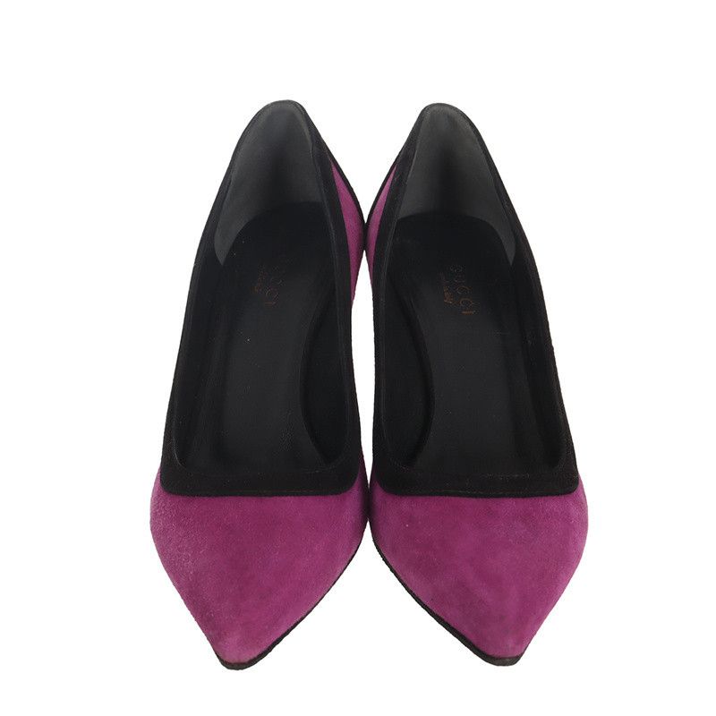 Gucci Gucci Pink Suede Pointed Toe High Heels 0079 Size US 5.5 / EU 38 - 2 Thumbnail