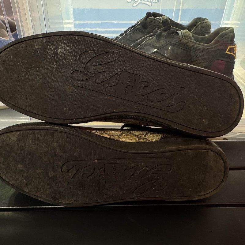 Gucci Gucci GG Suede Casual Sneakers in Dark Beige 0079 Size US 8 / EU 41 - 4 Thumbnail