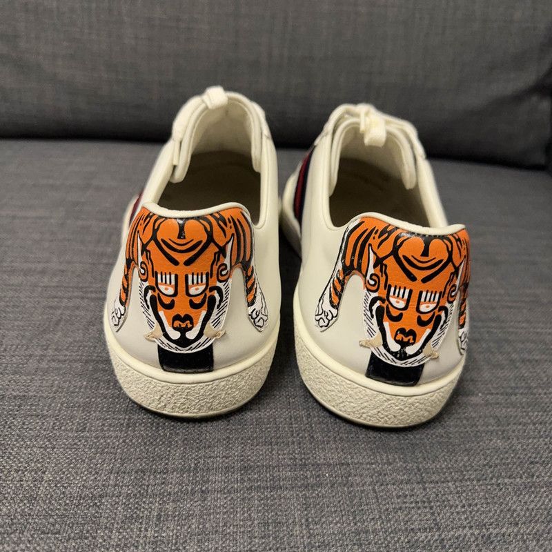 Gucci Gucci Ace Low-Top Tiger Sneakers for Men 0079 Size US 9 / EU 42 - 3 Thumbnail