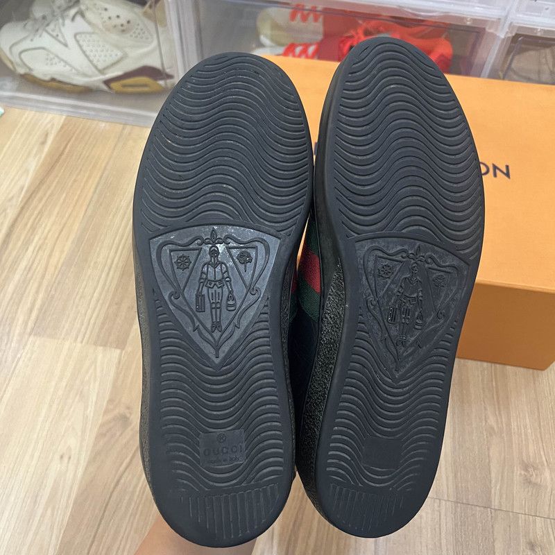 Gucci Gucci Ace Striped Low-Top Sneakers for Men 0079 Size US 9.5 / EU 42-43 - 4 Thumbnail