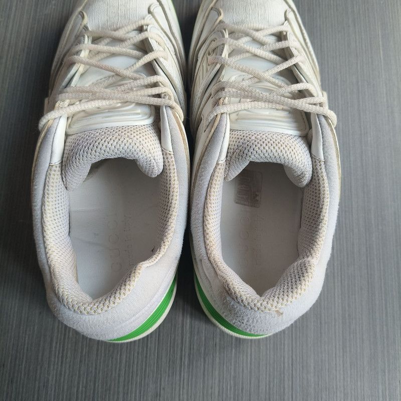 Gucci Gucci Basket Low Top Sneakers in White and Green 0079 Size US 6.5 / EU 39-40 - 10 Thumbnail