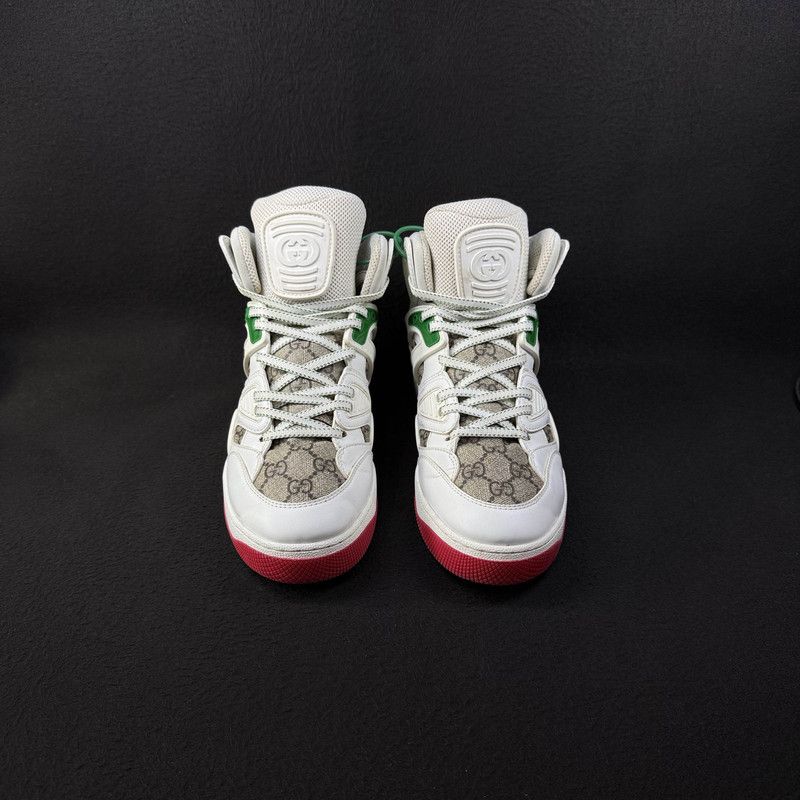 Gucci Gucci High-Top Basketball Sneakers in White 0079 Size US 7.5 / EU 40-41 - 2 Thumbnail