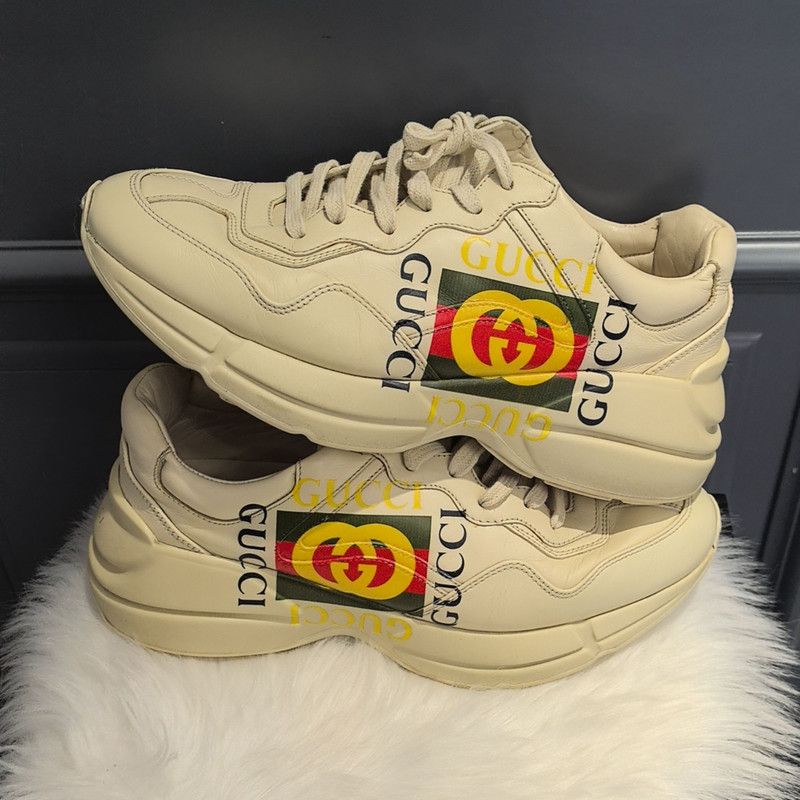 Gucci Gucci Rhyton Classic Logo Dad Sneakers 0079 Size US 8.5 / EU 41-42 - 7 Thumbnail