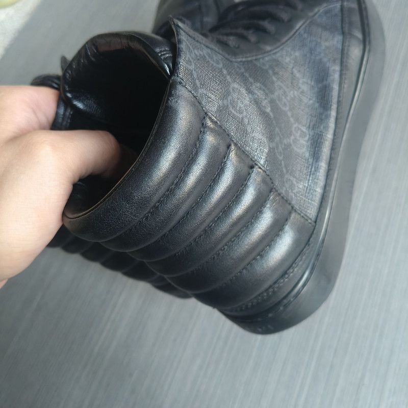 Gucci Gucci Black High-Top Sneakers 0079 Size US 7.5 / EU 40-41 - 6 Thumbnail