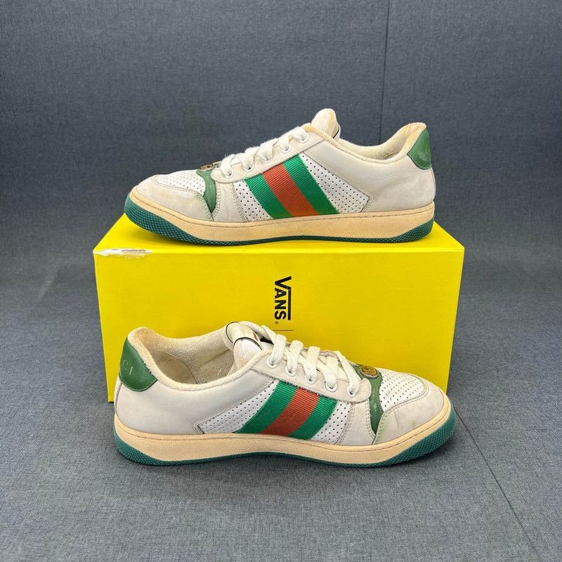 Gucci Gucci Screener Fashion Sneakers in Gray Green 0079 Size US 9.5 / EU 42-43 - 6 Thumbnail
