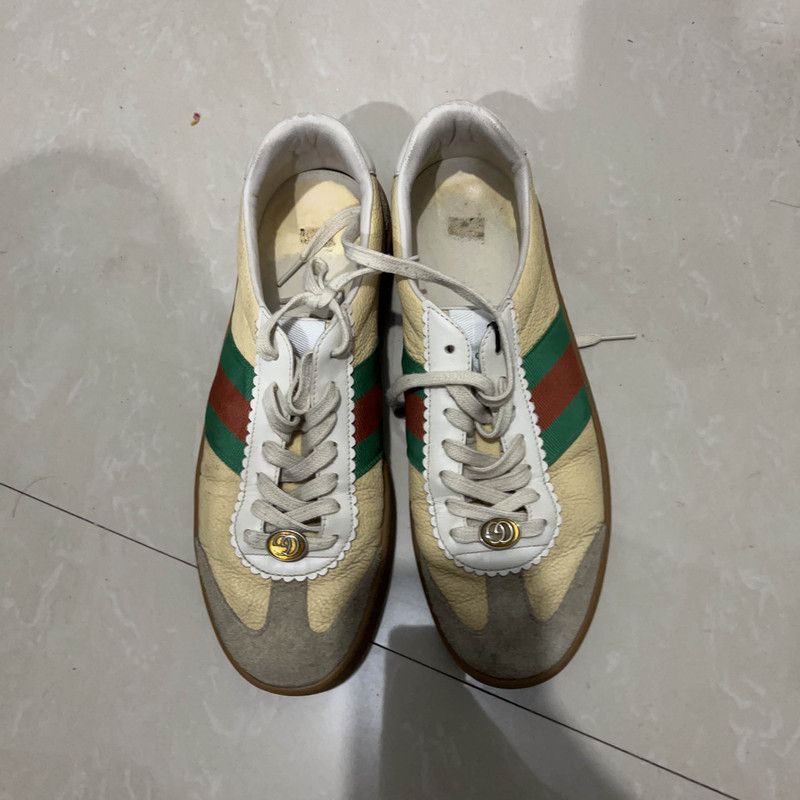 Gucci Gucci G74 Web Low-Top Sneakers for Men 0079 Size US 8.5 / EU 41-42 - 2 Thumbnail
