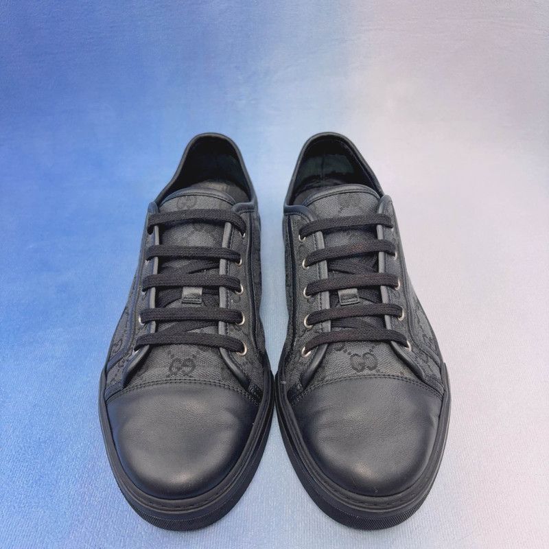 Gucci Gucci Black Blue Low-top Fashion Sneakers 0079 Size US 10.5 / EU 43-44 - 2 Thumbnail