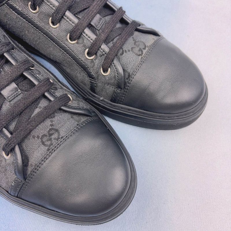 Gucci Gucci Black Blue Low-top Fashion Sneakers 0079 Size US 10.5 / EU 43-44 - 8 Thumbnail