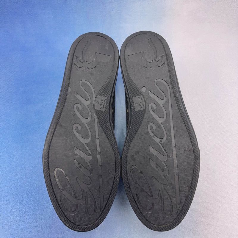 Gucci Gucci Black Blue Low-top Fashion Sneakers 0079 Size US 10.5 / EU 43-44 - 4 Thumbnail