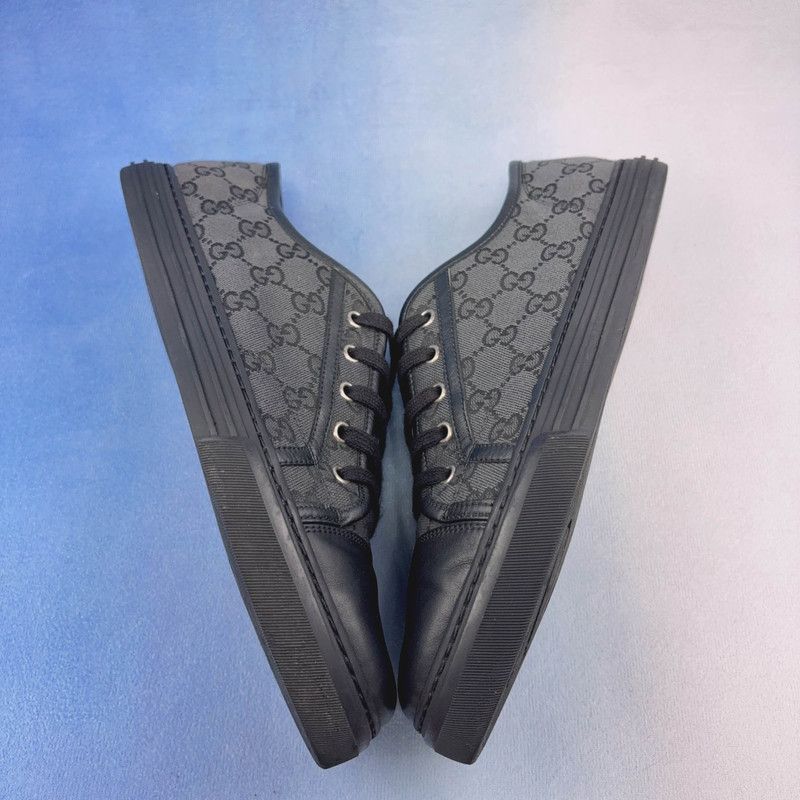 Gucci Gucci Black Blue Low-top Fashion Sneakers 0079 Size US 10.5 / EU 43-44 - 6 Thumbnail