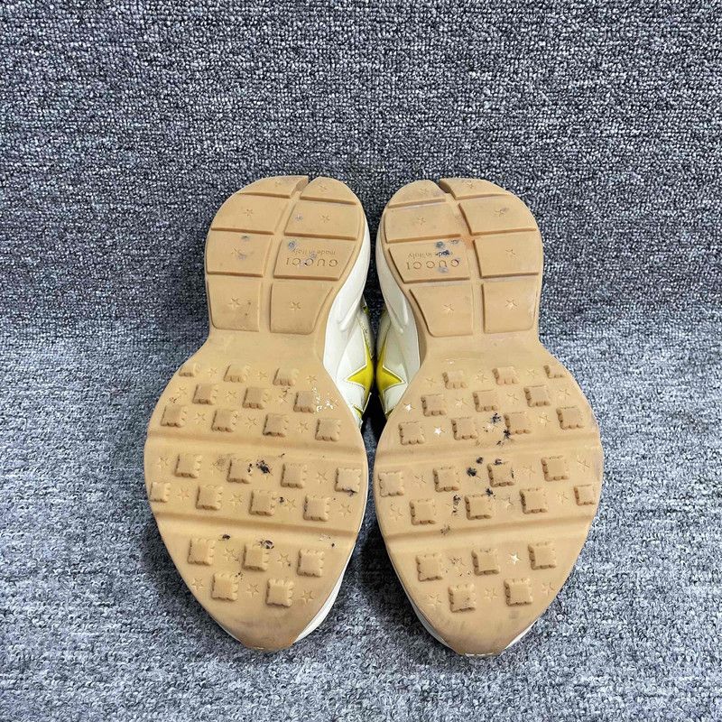 Gucci Gucci Rhyton Leather Star Print Low-Top Sneakers 0079 Size US 8.5 / EU 41-42 - 4 Thumbnail