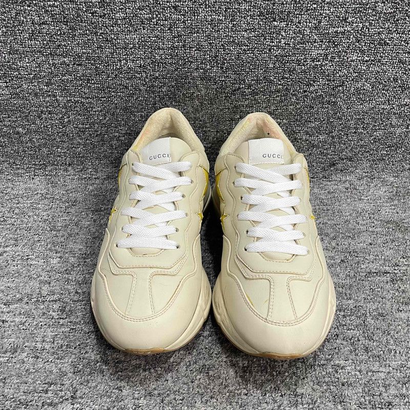Gucci Gucci Rhyton Leather Star Print Low-Top Sneakers 0079 Size US 8.5 / EU 41-42 - 2 Thumbnail