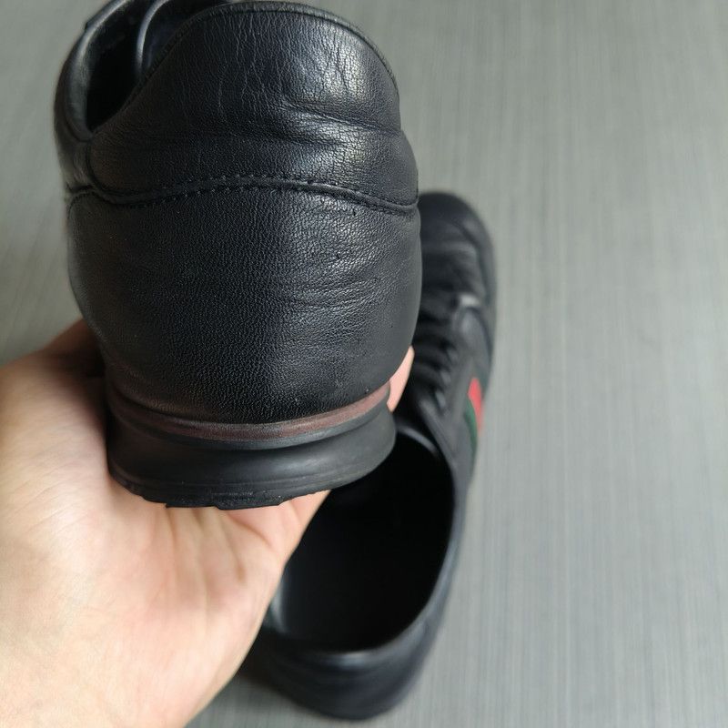 Gucci Gucci Leather Casual Lace-Up Sneakers 0079 Size US 9 / EU 42 - 6 Thumbnail