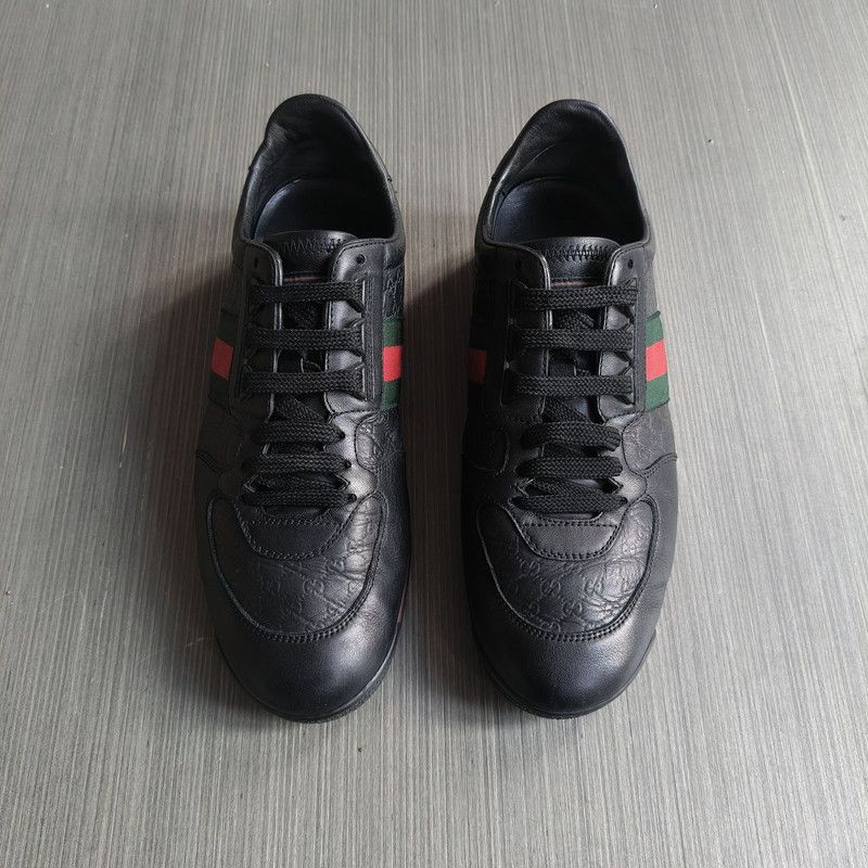 Gucci Gucci Leather Casual Lace-Up Sneakers 0079 Size US 9 / EU 42 - 2 Thumbnail
