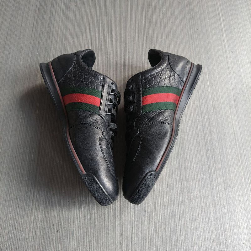 Gucci Gucci Leather Casual Lace-Up Sneakers 0079 Size US 9 / EU 42 - 7 Thumbnail