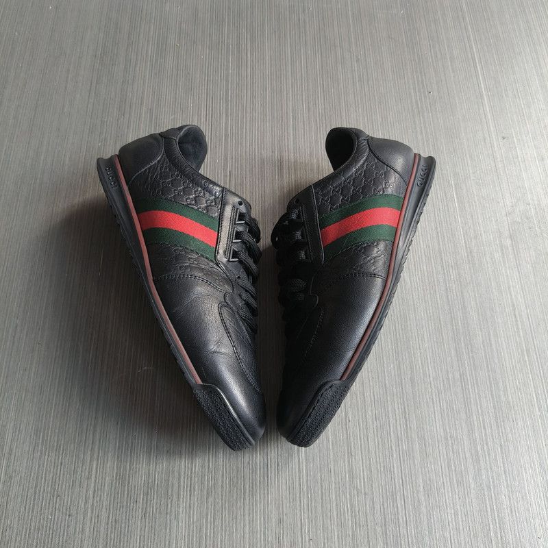 Gucci Gucci Leather Casual Lace-Up Sneakers 0079 Size US 9 / EU 42 - 8 Thumbnail