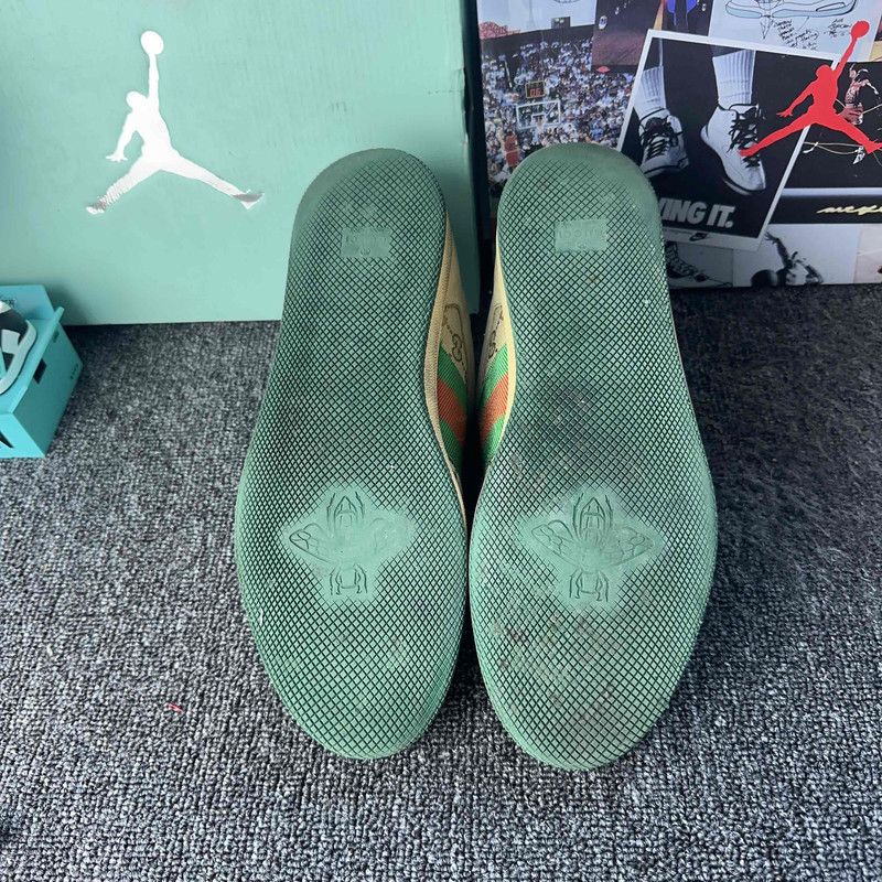 Gucci Gucci Screener Vintage Green Low-top Sneakers 0079 Size US 8.5 / EU 41-42 - 4 Thumbnail
