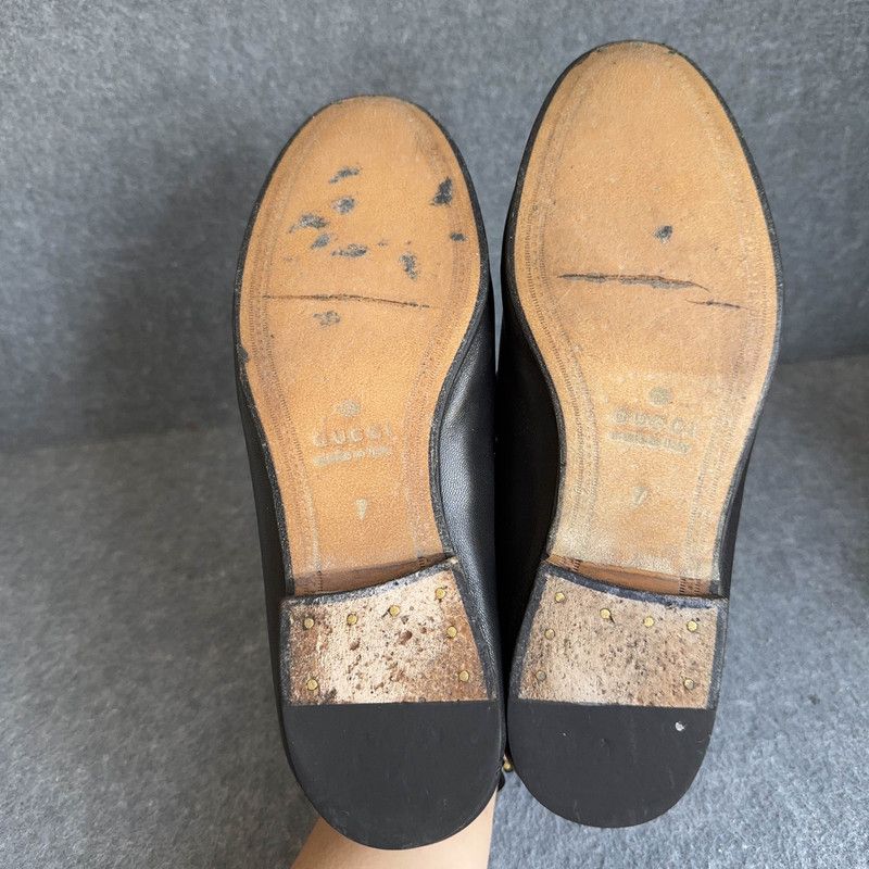 Gucci Gucci Classic Black Slip-On Loafers for Men 0079 Size US 8 / EU 41 - 4 Thumbnail