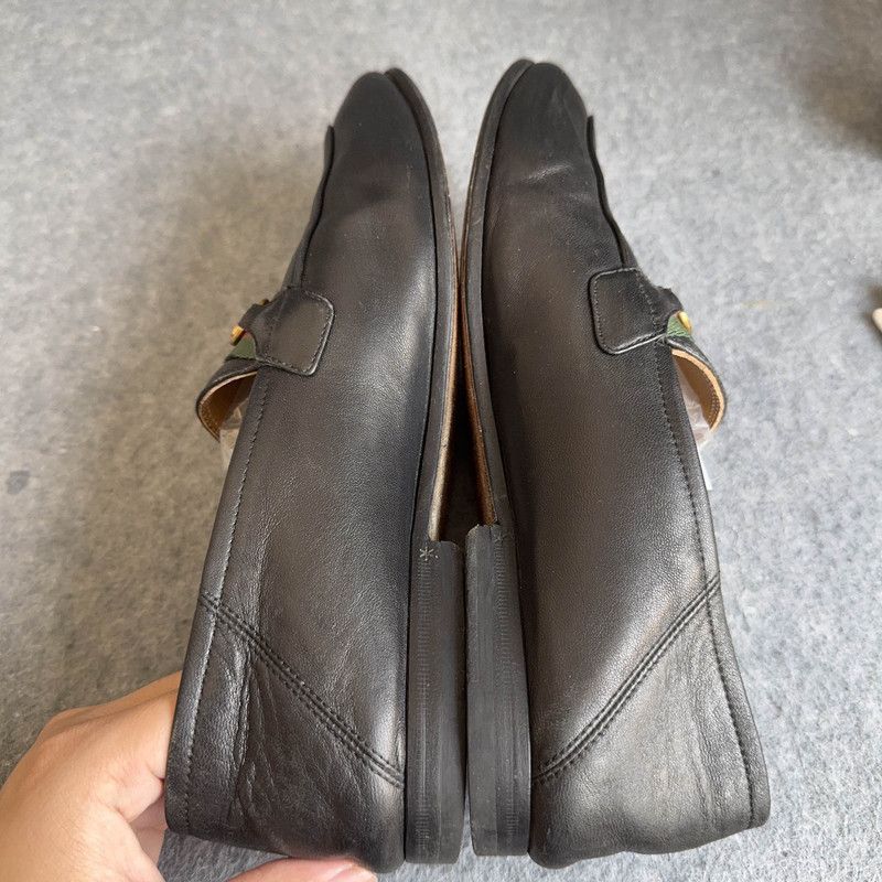 Gucci Gucci Classic Black Slip-On Loafers for Men 0079 Size US 8 / EU 41 - 6 Thumbnail