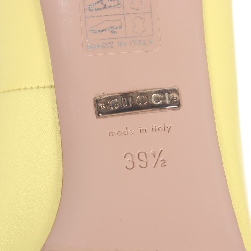Gucci Gucci Yellow Leather Pointed High Heels 0079 Size US 8.5 / EU 41-42 - 7 Thumbnail