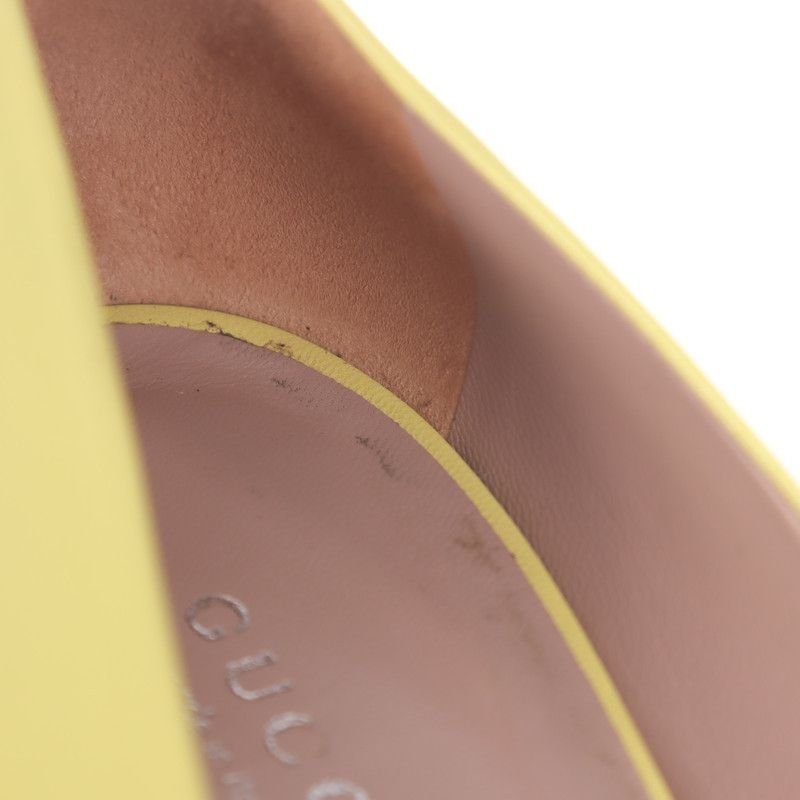 Gucci Gucci Yellow Leather Pointed High Heels 0079 Size US 8.5 / EU 41-42 - 10 Thumbnail