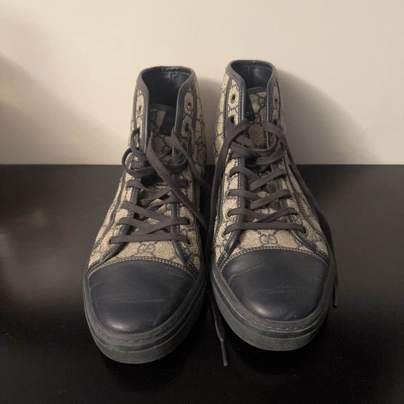 Gucci Gucci GG Supreme High-Top Fashion Sneakers 0079 Size US 8 / EU 41 - 2 Thumbnail