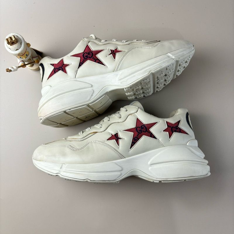 Gucci Gucci Rhyton Star Print Dad Sneakers for Men 0079 Size US 10.5 / EU 43-44 - 5 Thumbnail