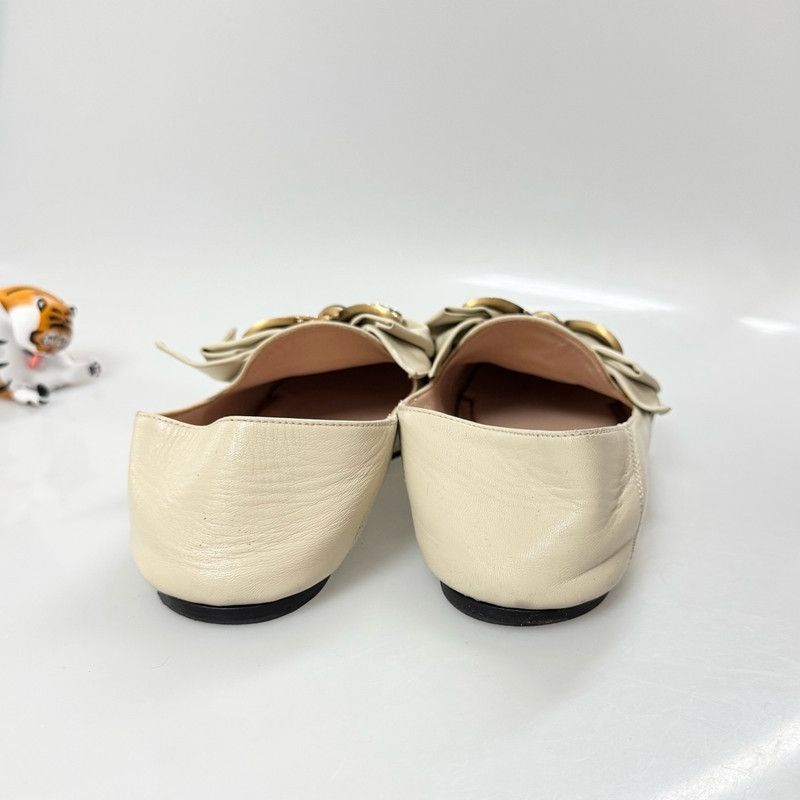 Gucci Gucci Ladies Ballet Flat with Pearl Studs 0079 Size US 6.5 / EU 39-40 - 5 Thumbnail