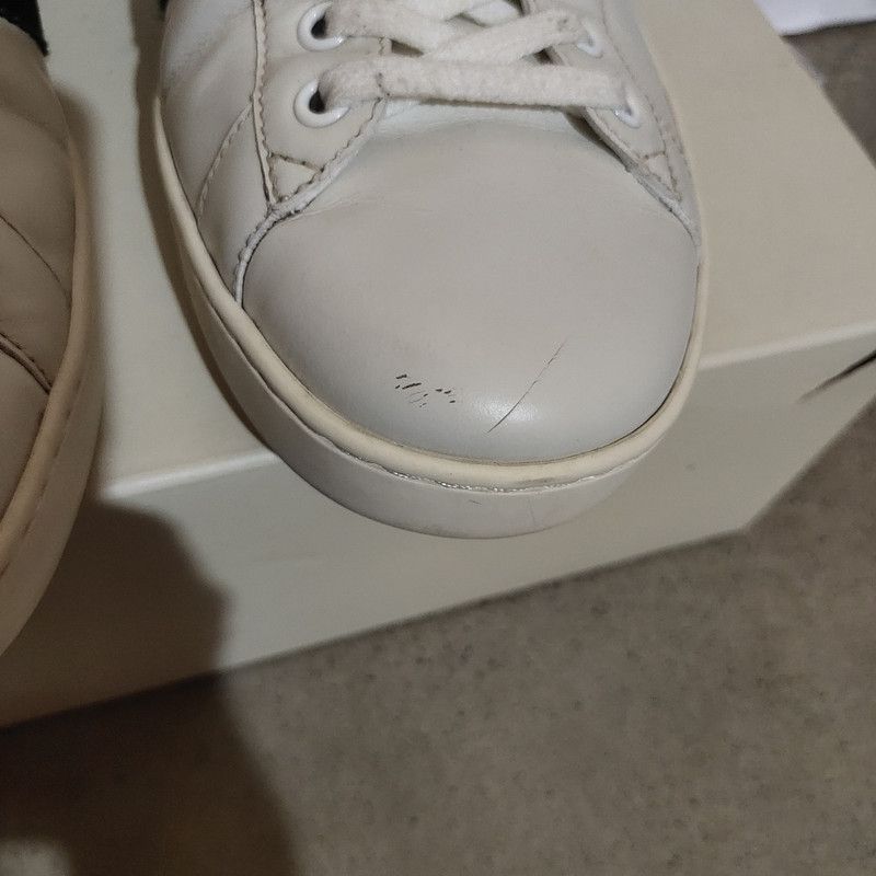 Gucci Gucci ACE White Leather Sneakers with Embroidery 0079 Size US 9 / EU 42 - 8 Thumbnail