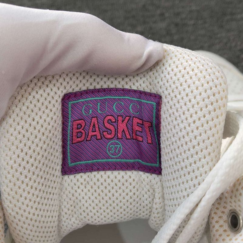 Gucci Gucci High-Top Basketball Sneakers in White 0079 Size US 6.5 / EU 39-40 - 8 Thumbnail