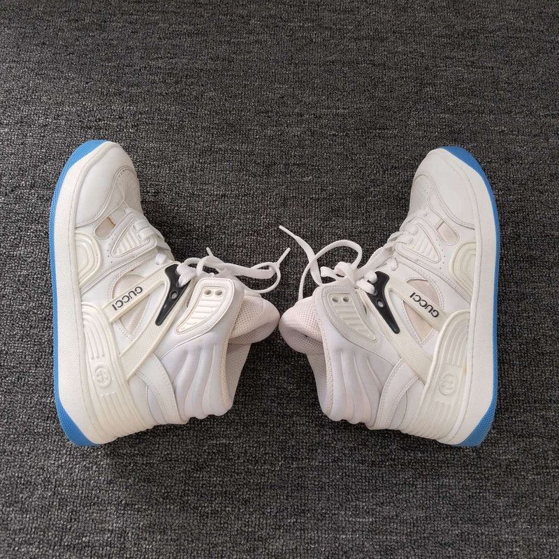 Gucci Gucci High-Top Basketball Sneakers in White 0079 Size US 6.5 / EU 39-40 - 3 Thumbnail