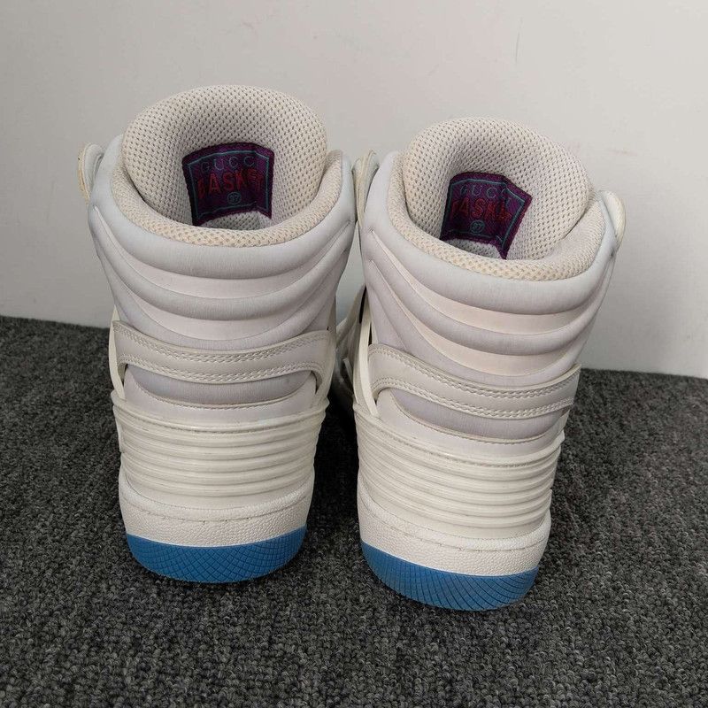 Gucci Gucci High-Top Basketball Sneakers in White 0079 Size US 6.5 / EU 39-40 - 5 Thumbnail