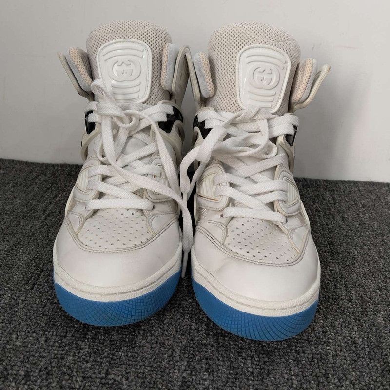 Gucci Gucci High-Top Basketball Sneakers in White 0079 Size US 6.5 / EU 39-40 - 4 Thumbnail