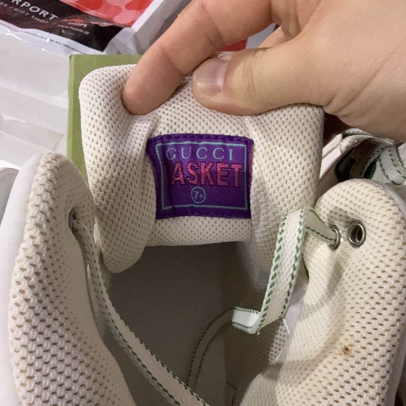 Gucci Gucci High-Top Basketball Sneakers in White 0079 Size US 8 / EU 41 - 5 Thumbnail