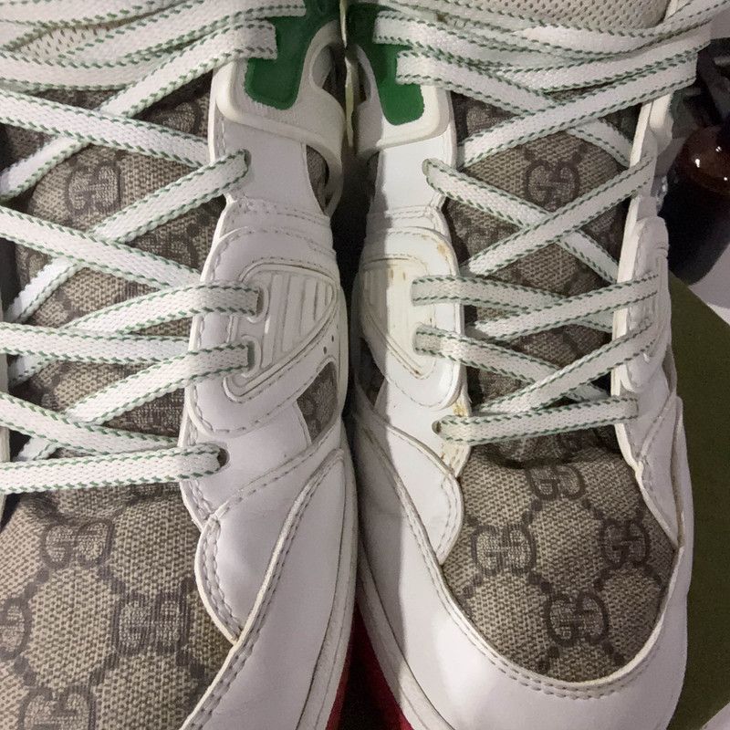 Gucci Gucci High-Top Basketball Sneakers in White 0079 Size US 8 / EU 41 - 8 Thumbnail