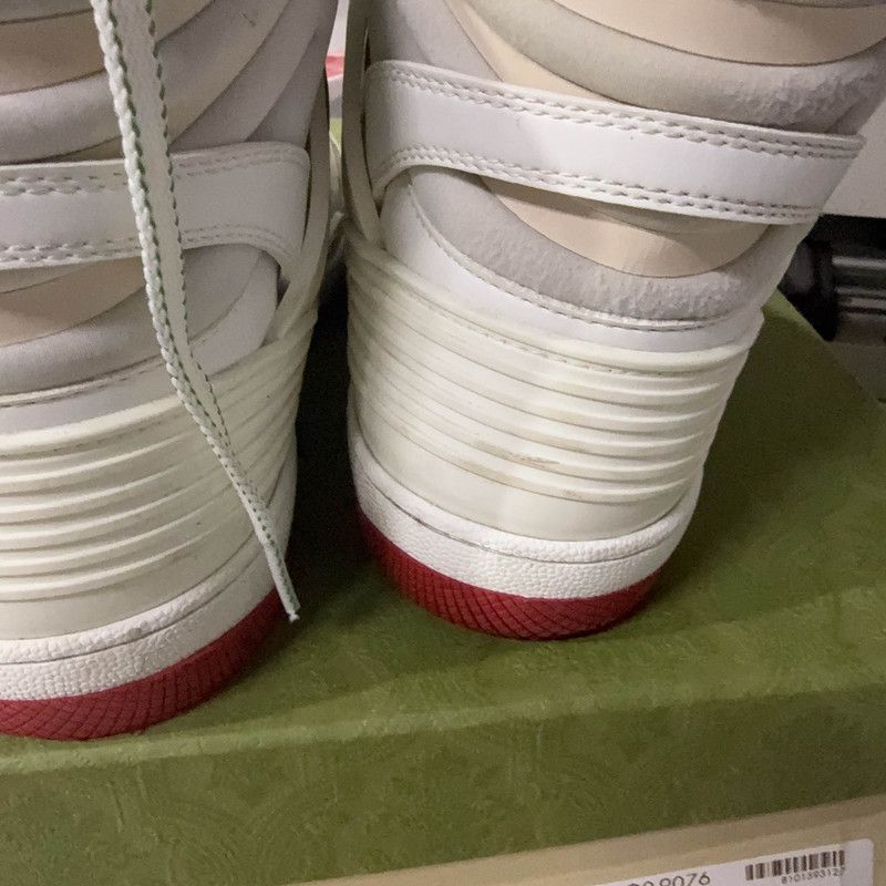 Gucci Gucci High-Top Basketball Sneakers in White 0079 Size US 8 / EU 41 - 7 Thumbnail